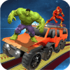 Super heroes Russian truck game