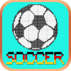 Star soccer logo pixel art - Color by number games