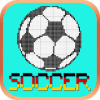 Star soccer logo pixel art - Color by number games如何升级版本