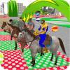 Superheroes Horse Stunt Racing Games