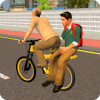 Virtual Grandpa: School Kids Bicycle Transport Fun怎么下载到电脑