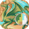 Dragons Pixel Art – Dragons Color By Number