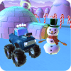 Santa Monster Car and Christmas train:Snowman Gift