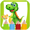 Dinosaurs Coloring and Painting Book