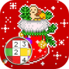 Christmas Color by Number – Merry Xmas Pixel Art