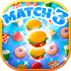 Crush The Burger ! Deluxe Match 3 Game