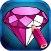 Сoloring book Diamonds - color art pictures free