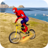 Superhero Bmx Cycle: Hill Racing