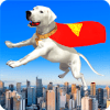 Flying Superhero Dog Hero City Rescue: Dog Games