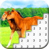 Color by Number: Horse Pixel Art Game