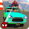 Superheroes Color Vintage Cars Stunts