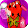 Ladybug Foot Spa - Girls Salon Game