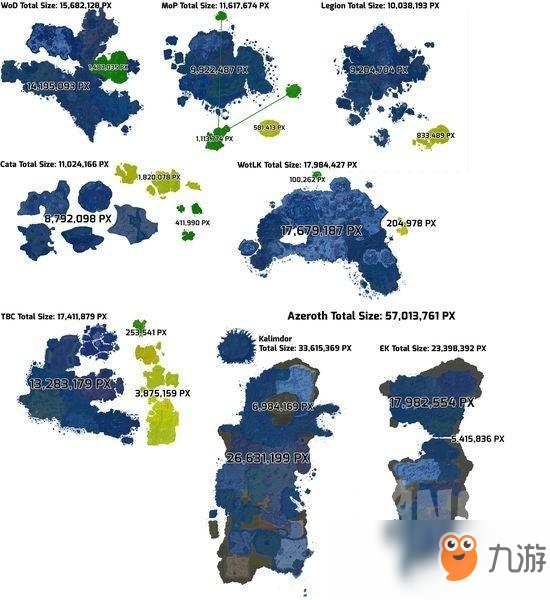 《魔兽世界》艾泽拉斯真实大小分析