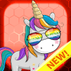 Unicorn color by number: Pixel art coloring 2019无法打开