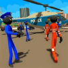 Stickman Police Shooter- Prisoners Escape Games