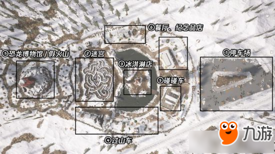 《绝地求生大逃杀》雪地地图恐龙公园打法攻略