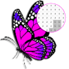 Butterfly Color By Number - Pixel Art