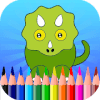 Toddler Dinosaur Coloring Games