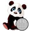 Cute Panda Pixel Art Coloring By Number