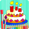 Coloring cake for kids