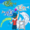 Fish coloring for kids