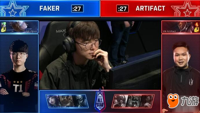 英雄聯(lián)盟2018全明星淘汰賽比賽視頻 Faker vs Maple