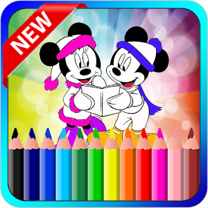 Coloring Book Mickey Minnie Mouse