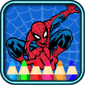 spider of man coloring super heroes fans手机版下载