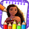 moana coloring the moana princess vaian官方版免费下载