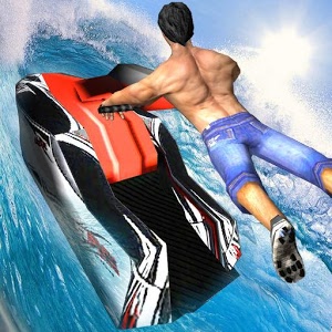 Jetski MotoCross Stunt Race - Jetski Diving Games