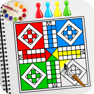 Coloring Book: Ludo Coloring Game