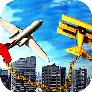 Chained Airplane Games - Flight Simulator Games 3D