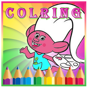 Coloring Book Troll Poppy amoureux Fans 2018