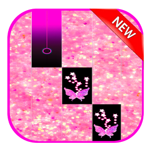 Pink Glitter Piano Tiles Butterfly 2018