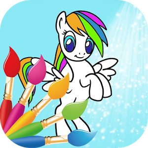 Rainbow Pony Coloring Game