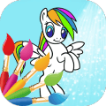 Rainbow Pony Coloring Game怎么下载到手机