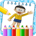 Learn to color Doramon Nobita最新版下载