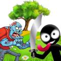 Stickman fights vs zombies: escape手机版下载