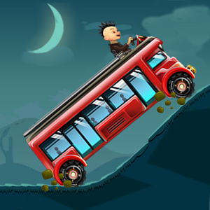 Upin Bus Extreme Hill Racing