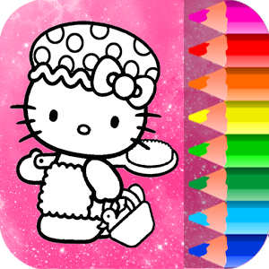 H Kitty Coloring Pages