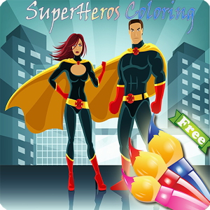 coloring books super heros