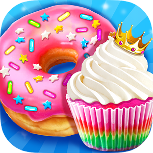 Rainbow Princess Bakery - Make Cupcake & Donut