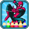 游戏下载super heroes coloring Spider of Man fans