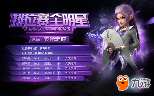 《神武3》第二届排位赛全明星120-150级精锐虎狼之师