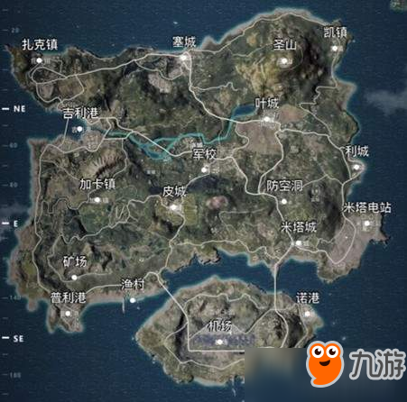 《绝地求生》国服汉化地图公开 地名迎合玩家习惯叫法
