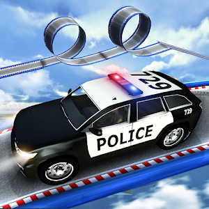 Impossible Police Car Stunt Racing Stunt Car Games