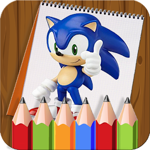 How to color Sonic Hedgehog