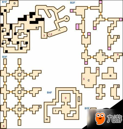 勇者斗恶龙5迷宫地图攻略提示 迷宫路线介绍