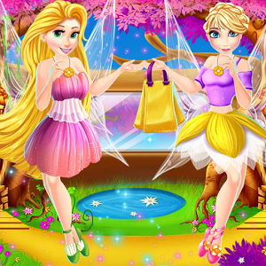 Princesses fairy Mall shopping Dress - Girl Games