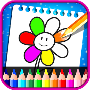 Flower Coloring Book - Drawing Pad